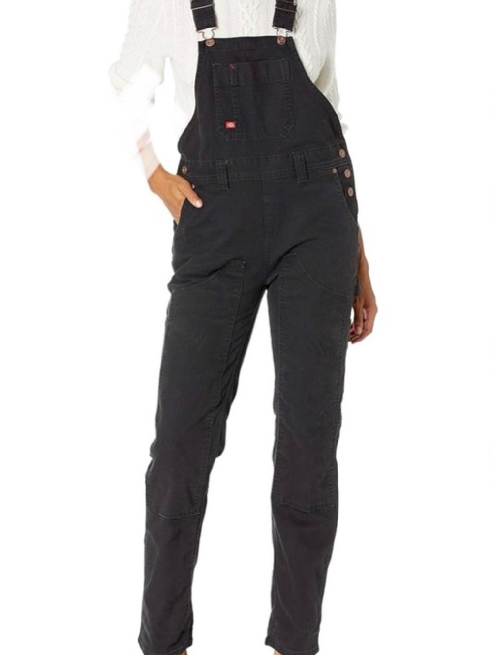 Dickies Black Straight Leg Utility Overalls